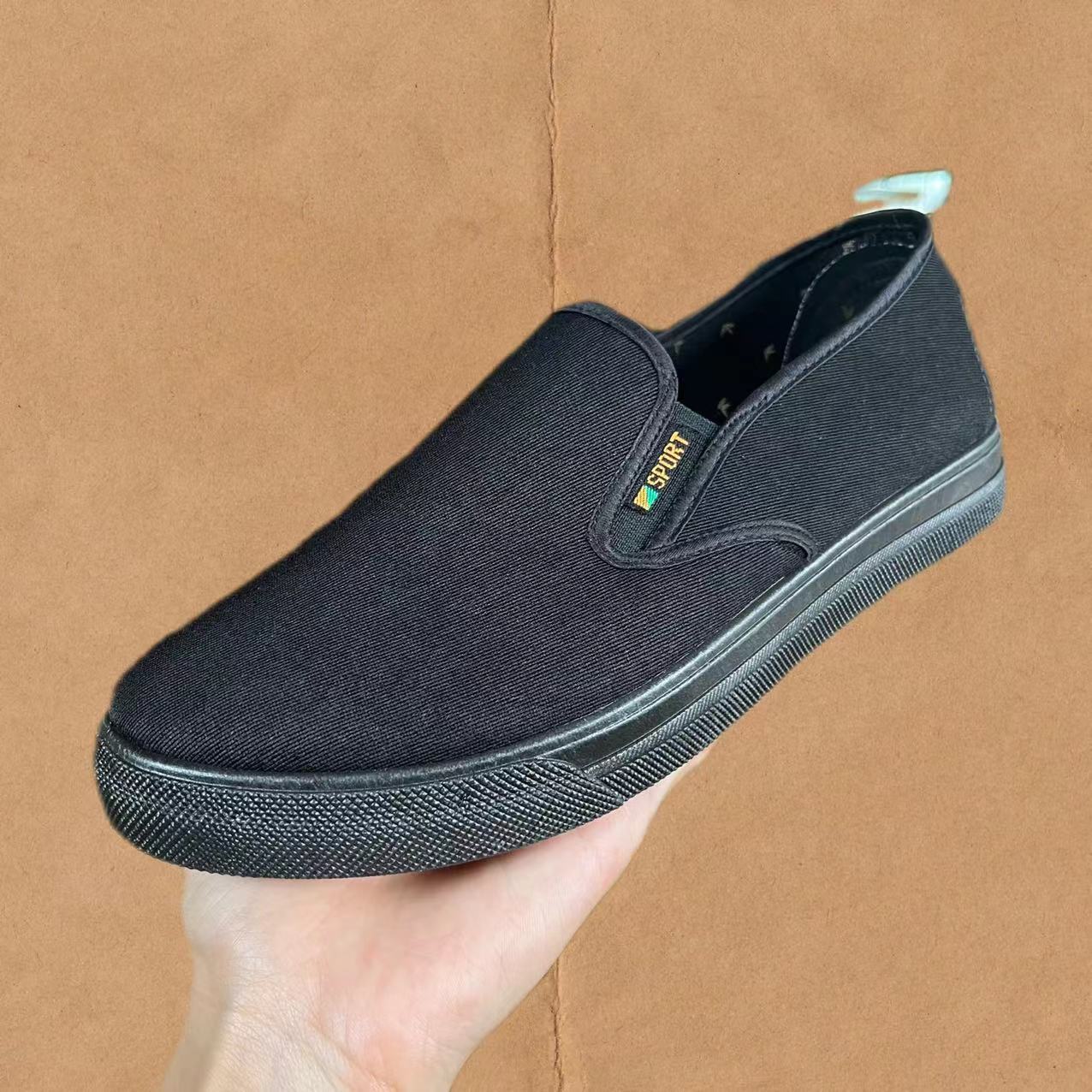 One Piece Dropshipping New Spring and Autumn Old Beijing Cloth Shoes Men's Casual Shoes Middle-Aged and Elderly Leisure Cloth Shoes Black Work Shoes