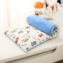 网红幼儿园床垫A珊瑚绒B纯棉花儿童垫被可拆洗午睡褥子软棉垫四季