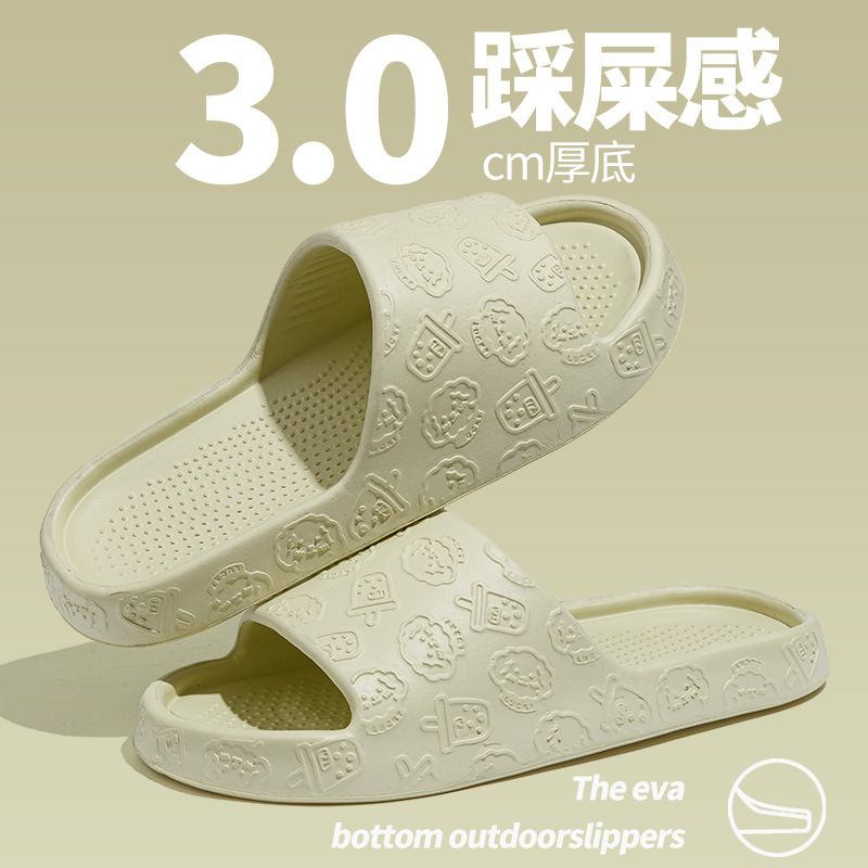 Summer New Slippers Household Cheap Wholesale Eva Super Soft Non-Slip Deodorant Sandals for Men and Women