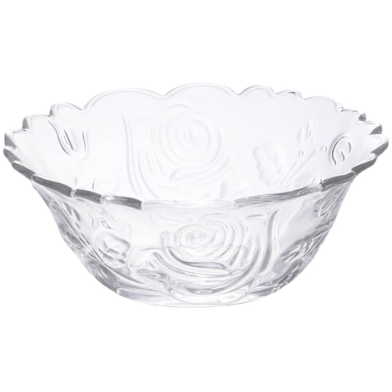 Exquisite Bowl Golden Edge Dessert Sugar Water Japanese Internet Hot Glass Household Tremella, a Kind of Semi-Transparent White Fungus Lace Healthcare Porridge Cubilose Pot Independent Station