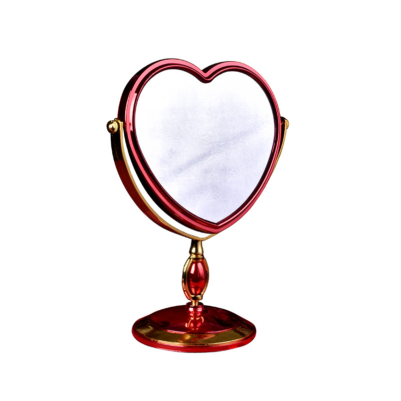 Wedding Supplies Complete Collection Wedding Mirror a Pair of European Bride Mirror Dowry Red Dowry Heart Shape Mirror Dowry