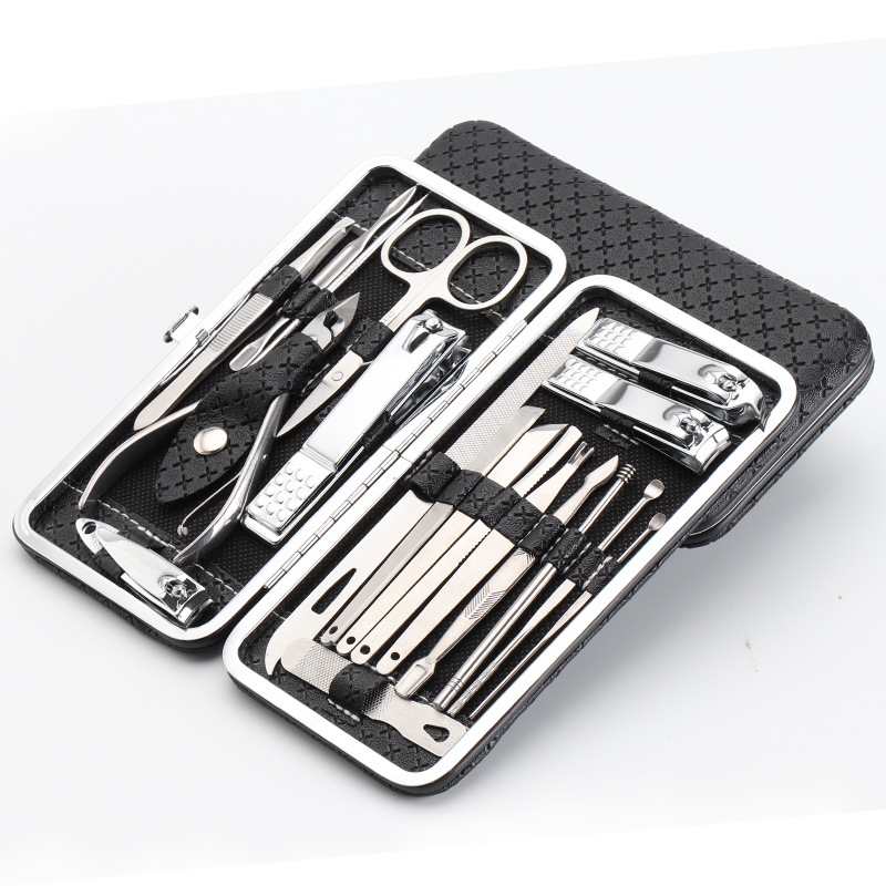 Factory in Stock 8-19 Pieces Stainless Steel Nail Clippers Set Nail Scissor Set Pedicure Knife Manicure Set Manicure Implement