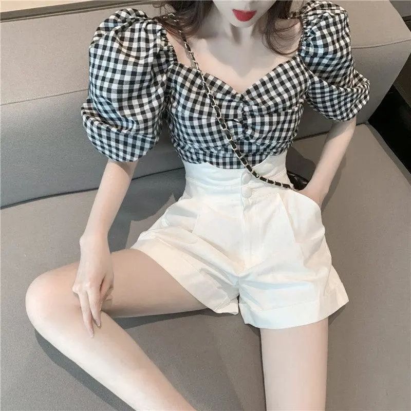 赫本轻熟风洋气减龄短裤小个子显高气质女神范职业两件套装女夏季