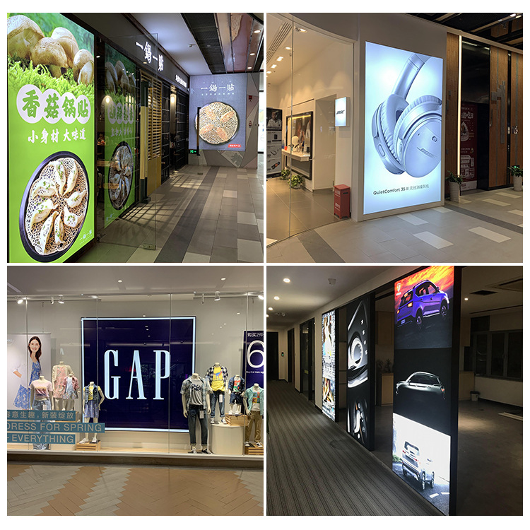 上海无边框卡布灯箱热转印画面德国纺织珍珠布内打灯布uv软膜打印