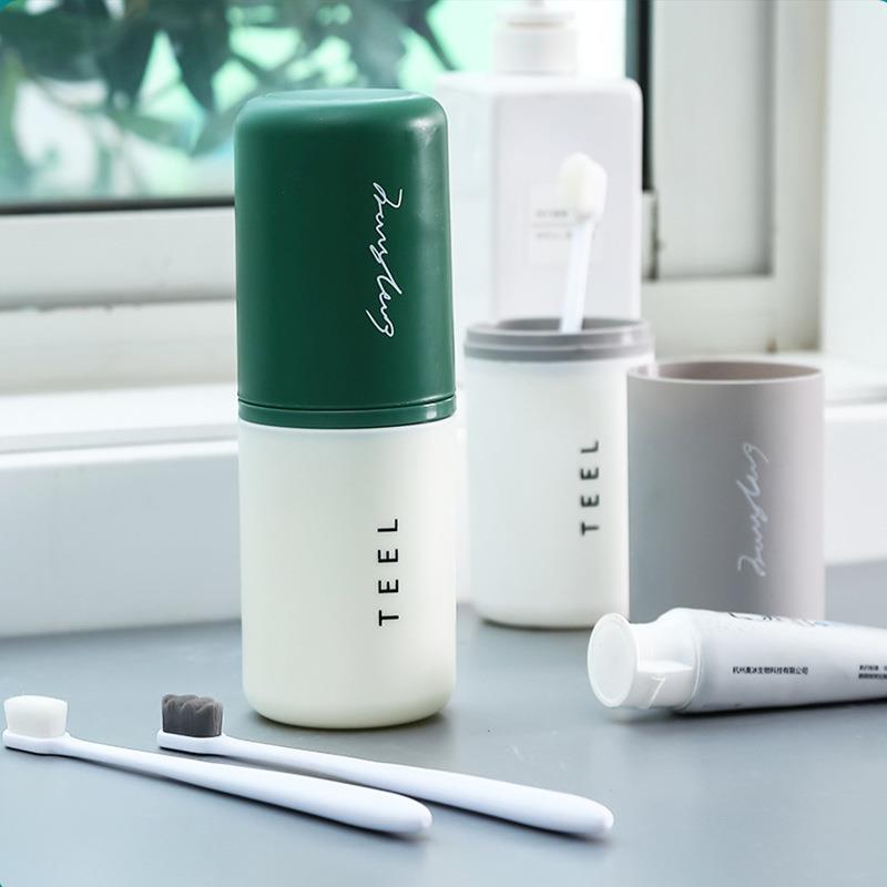 Portable Toiletry Cup Travel Storage Toothbrush Cup Travel Toothpaste Tooth Mug Creative Portable Mouthwash Toothbrush Storage Box