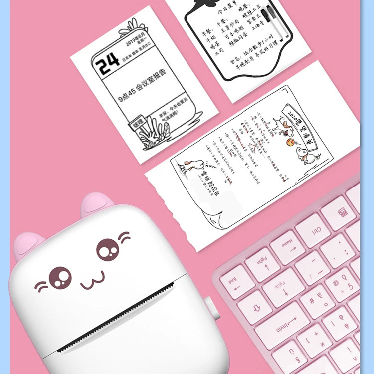 Student Pocket Wrong Question Bluetooth Ink-Free Text Photo Convenient Mini Fashion Label Printer