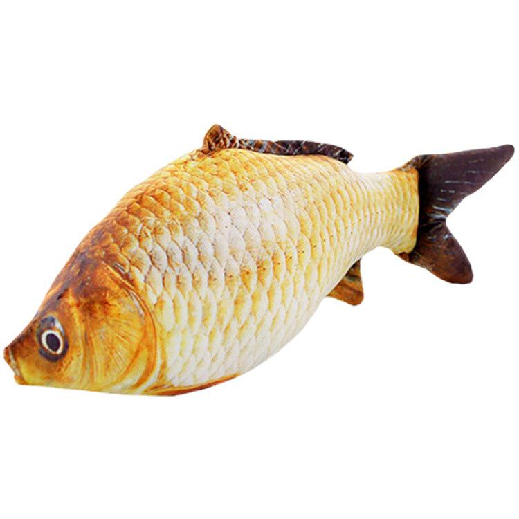 仿真鱼抱枕公仔毛绒玩具睡觉布娃娃恶搞怪玩偶仿真鲫鱼锦鲤