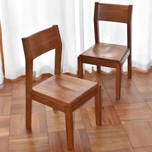 定制缅甸柚木扶手椅北欧黑胡桃木餐椅日式餐厅休闲咖啡椅书房椅