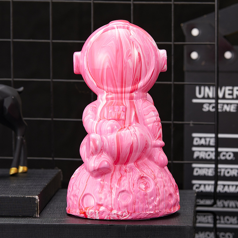 Internet Celebrity DIY Fluid Astronaut Children's Toys Vinyl Figurine Handmade Vinyl Fluid Bear White Body Wholesale