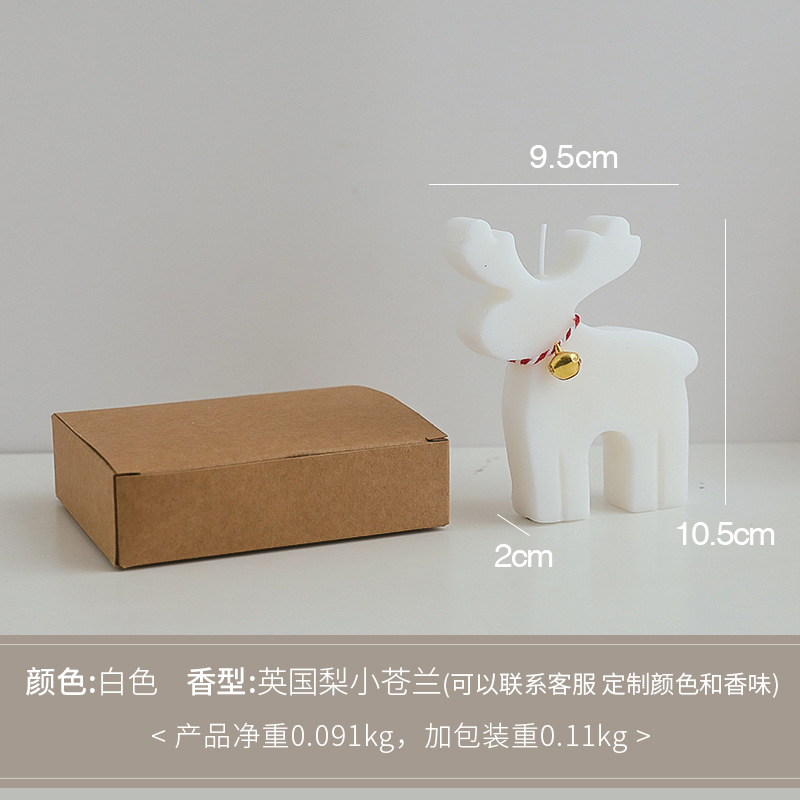 Christmas Snowman Candle Aromatherapy Gift Box Christmas Gift Hand Gift Decoration Elk Shape Candle Wholesale