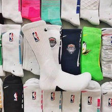 批发19款NBA精英篮球袜毛巾底加厚实战专业运动休闲透气吸汗美式