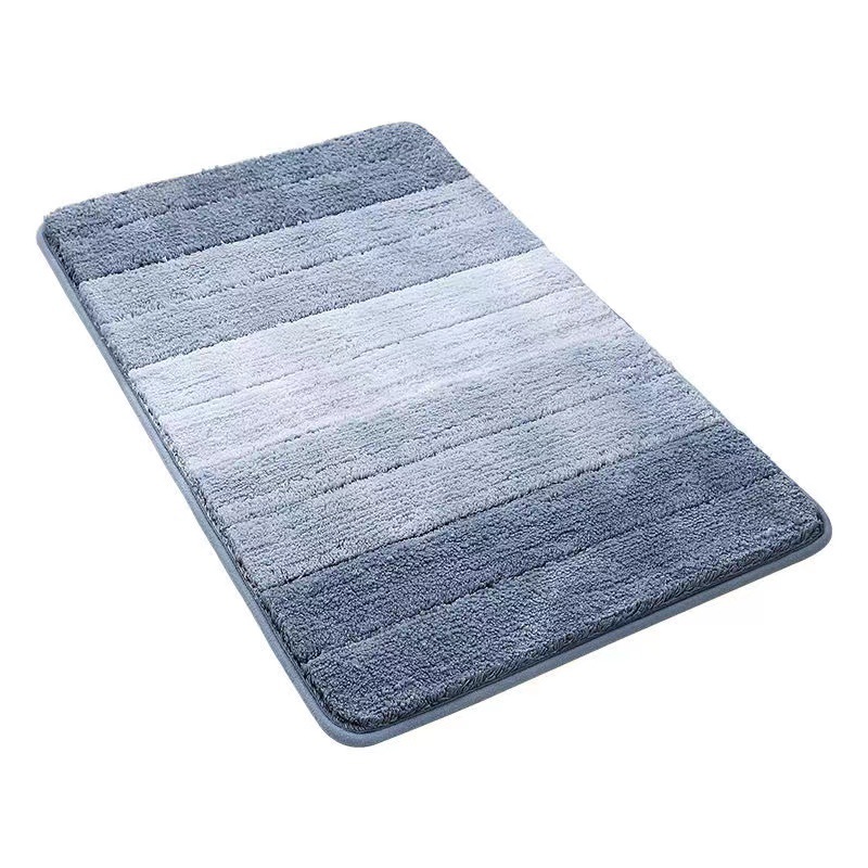 Gradient Color Toilet Floor Mat Bathroom Water-Absorbing Non-Slip Mat Bedroom Doormat Bathroom Entrance Kitchen Doorway Carpet