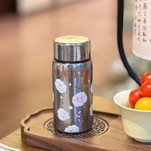 纯钛保温杯礼盒装迷你小巧纯钛is口袋杯高颜值伴手礼纯钛礼品杯子