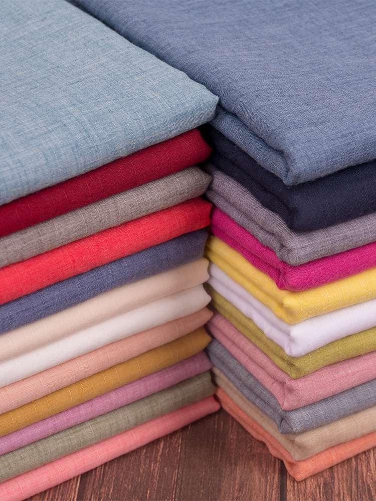 全棉布料布头清仓处理汉服纯色服装夏季衬衫手工衣服棉布 面料