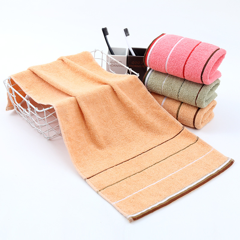 Foreign Trade Export Cotton Weak Twist Facecloth Adult Home Use Dark Gifts for Men and Women Soft Absorbent Stall Towel