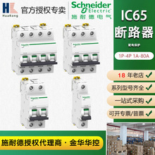 Schneider施耐德断路器空气开关iC65N-B25A/2P家用微小型断路器