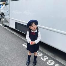 2023潮女童幼稚园jk制服裙校服日系学院风夏季短袖背心裙制服套装