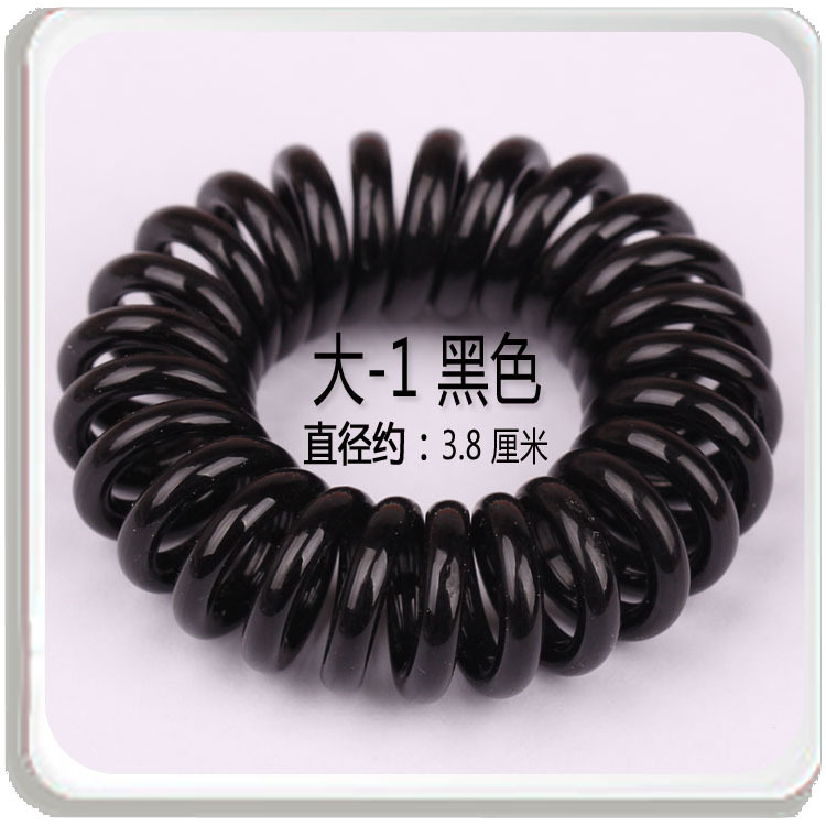 Plastic High Elastic Spring Coil Bracelet Hotel Bath Elastic Rubber Hair Band Rope Large, Medium and Small Phone Line Hair Ring Small Gift Batch