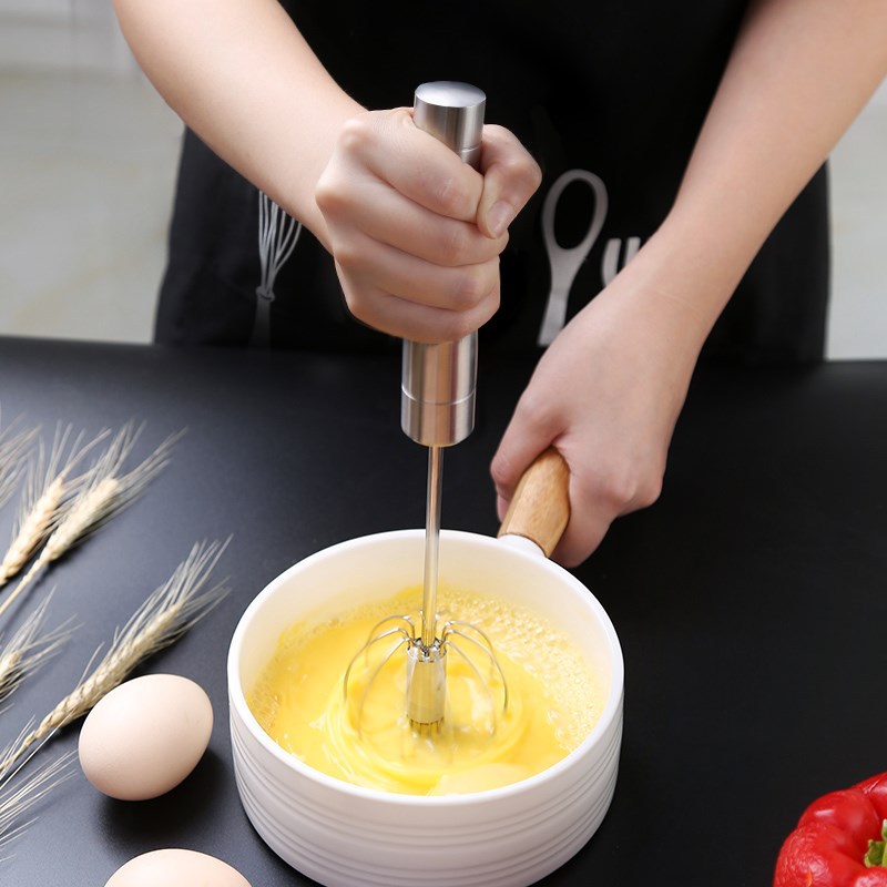 手动打蛋器家用小号不锈钢半自动手工的小型打鸡蛋搅拌器手持机棒