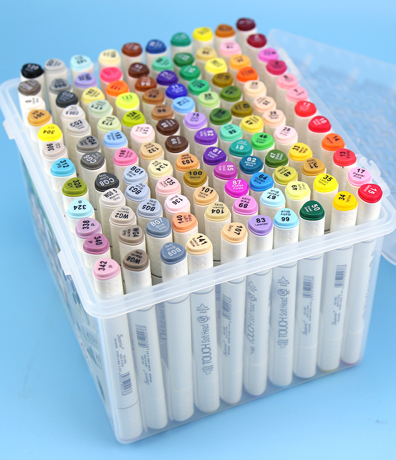 厂家直销包邮秀普 touch7代双头酒精油性马克笔40 60 色套装888
