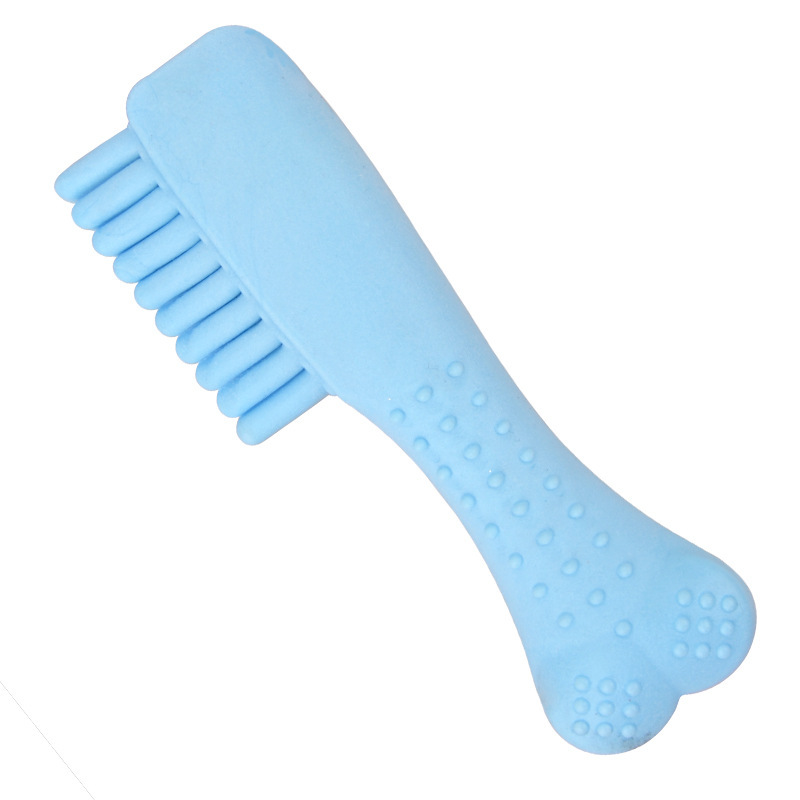 Pet Toy TPR Milk Flavor Foaming Comb Teddy Bichon Molar Tooth Cleaning Foaming Toy Factory Direct Supply