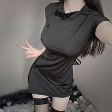 情趣内衣女性感护士制服诱惑白色连体火辣激情套0017黑