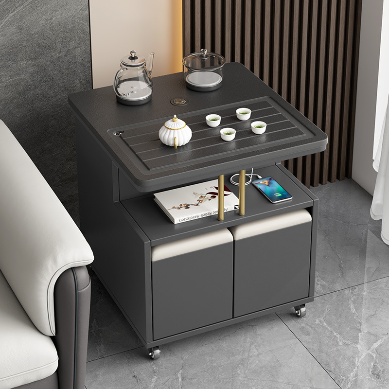 多功能茶几可移动茶台火烧石客厅功夫智能茶桌简约小户型收纳茶车
