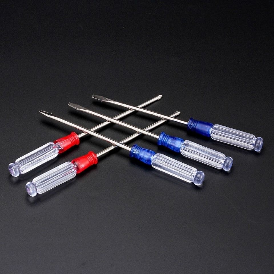 Factory Production Screwdriver Red Blue Crystal Screwdriver with Magnetic Transparent 3-Inch Small Screwdriver Crystal Screwdriver