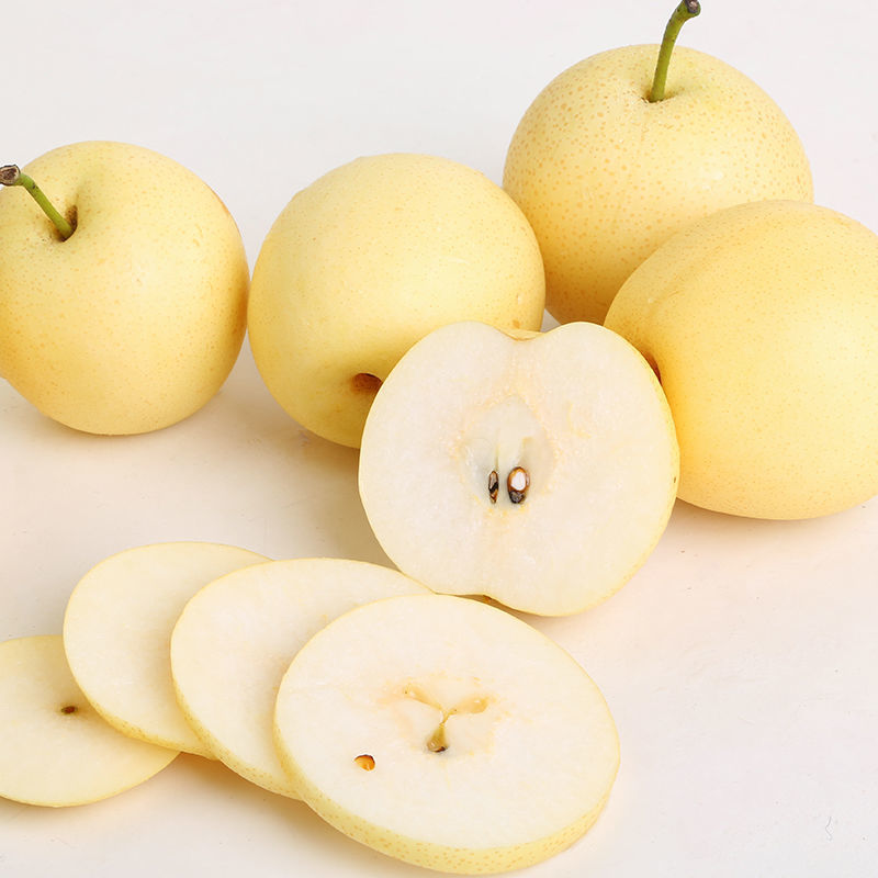 河北皇冠梨10斤现摘水果青梨子3斤5斤脆甜皇冠梨新鲜水果梨子