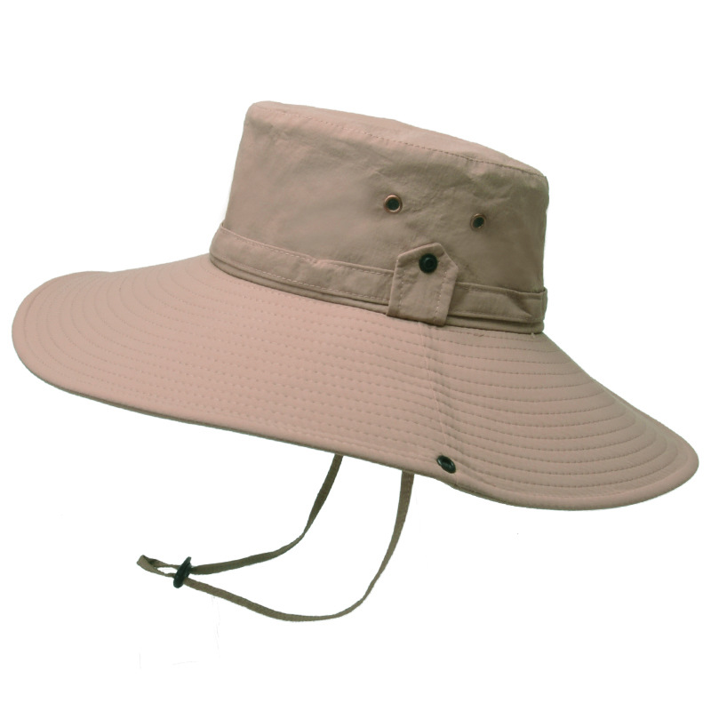 9206 European and American Hat Men's Sunhat Outdoor Super Large Brim Bucket Hat Sun Hat Men's Summer Mountaineering Sun Protection Hat