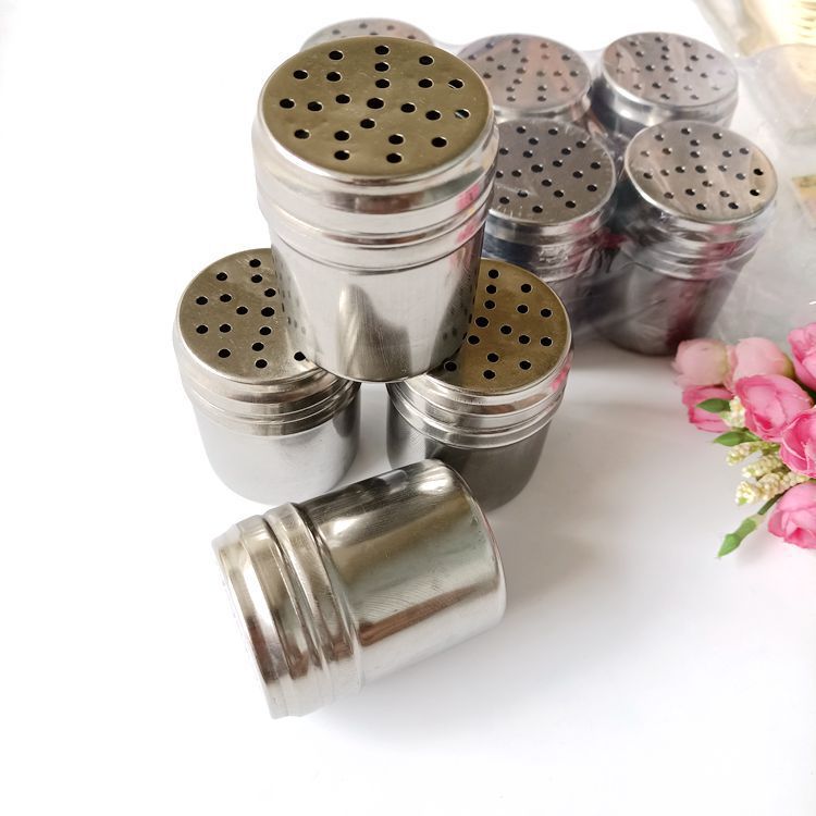 Metal Seasoning Box Sprinkle Cassette Seasoning Containers Small Size Seasoning Box Barbecue Seasoning Cumin Box 1 Yuan Supply