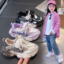 女童运动鞋2024春秋新款时尚百搭儿童单鞋防滑耐磨舒适学生跑步鞋