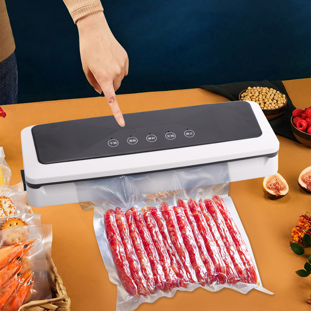 Automatic New Household Vacuum Sealing Machine Food Preservation Machine Vacuum Packaging Machine Plastic-Envelop Machine