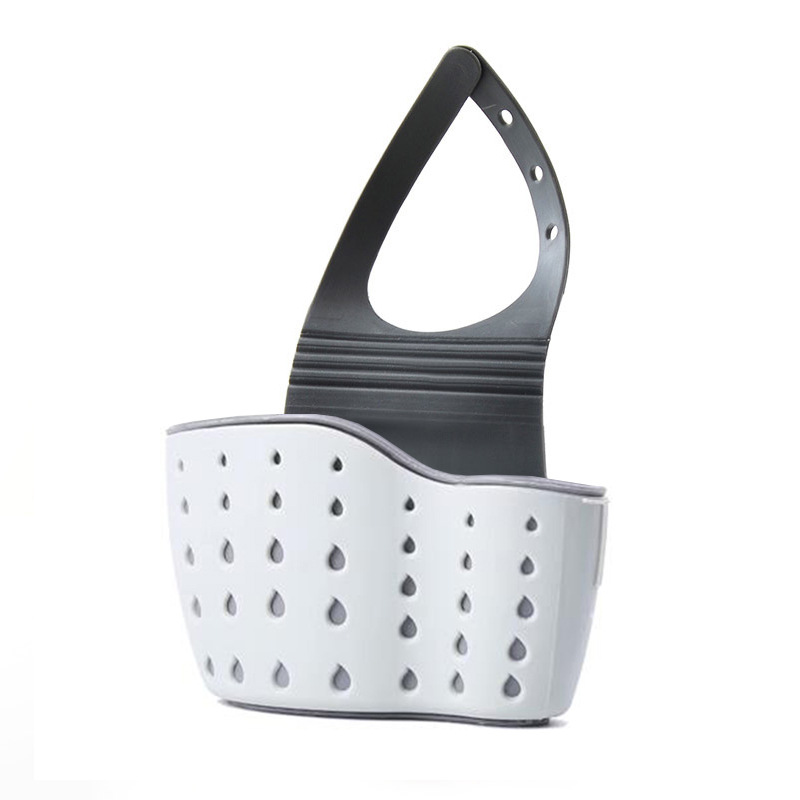 Kitchen Thickened Double-Layer Sink Hanging Bag Sink Plastic Drain Basket Storage Hanging Basket Storage Rack Drain Rack