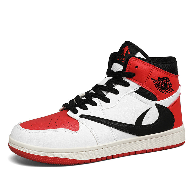 莆田鞋高帮板鞋秋冬新款男女款空军一号aj闪电倒钩运动休闲滑板鞋