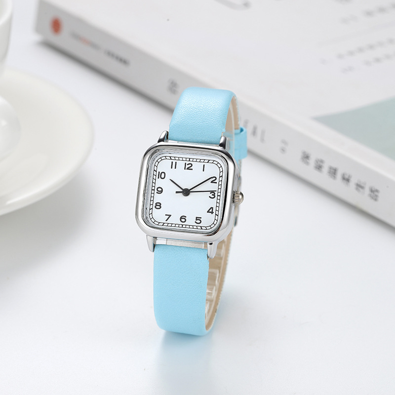 Tik Tok Fashion Drainage Women's Fashion Luminous Girls Square Watch Student Small Small Square Watch One Piece Dropshipping