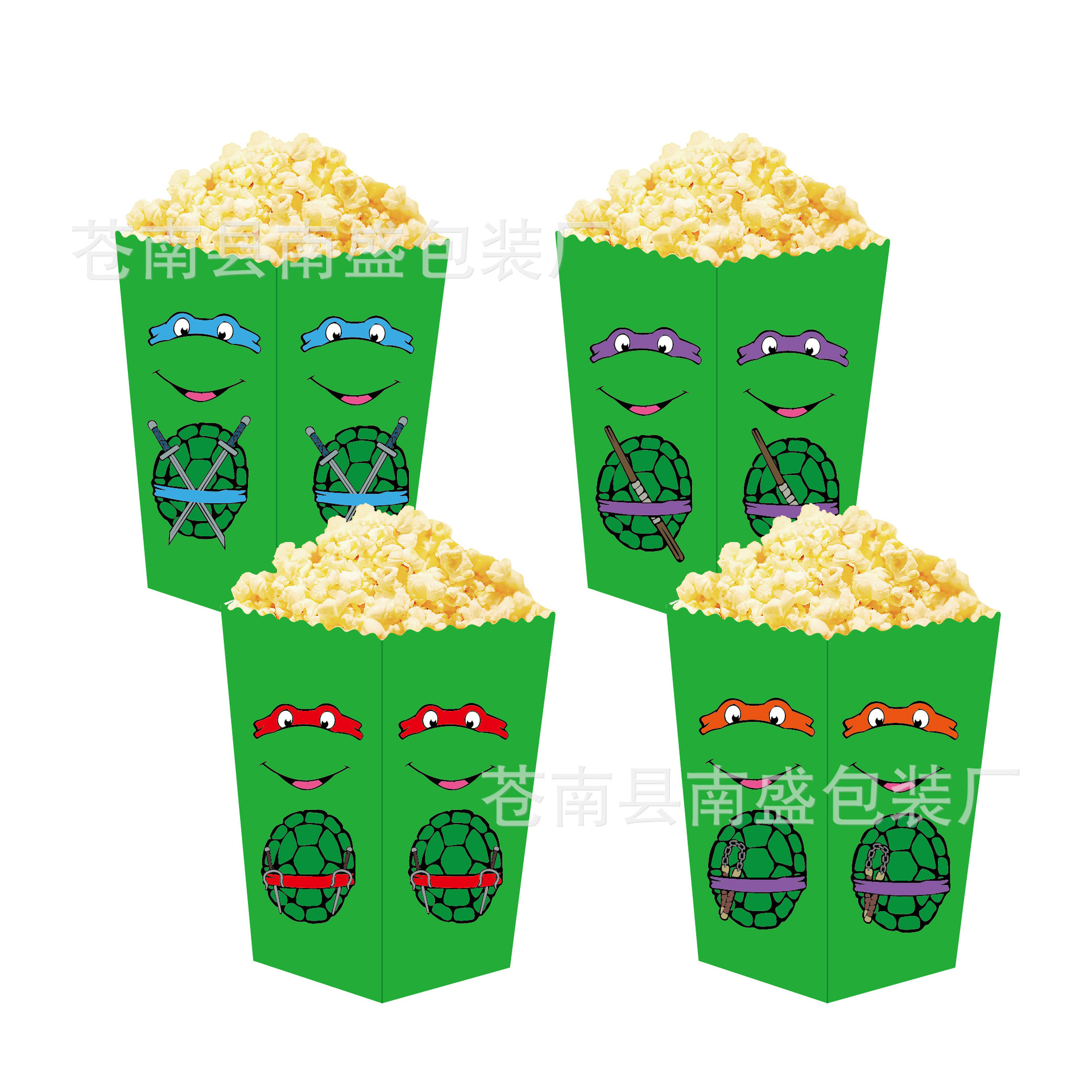 爆米花盒子卡通