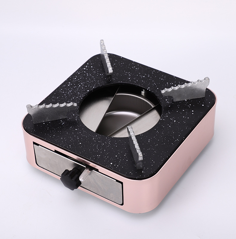 不锈钢酒精炉固体 户外便携野餐煤气灶 家用酒店加厚抽屉式小火锅