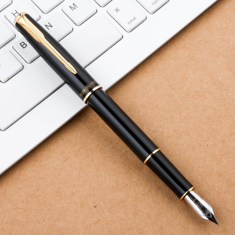 hero英雄钢笔5020钢笔/软笔商务办公学生练字钢笔套装礼品批刻字