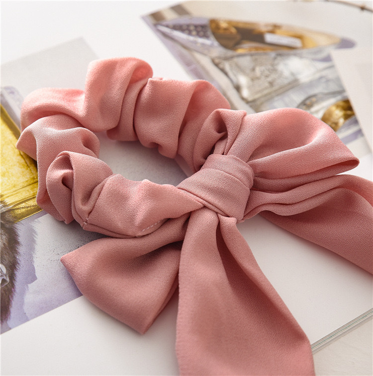 赵丽颖同款丝带发绳女韩国甜美黑色大蝴蝶结头绳发圈发带头饰发饰