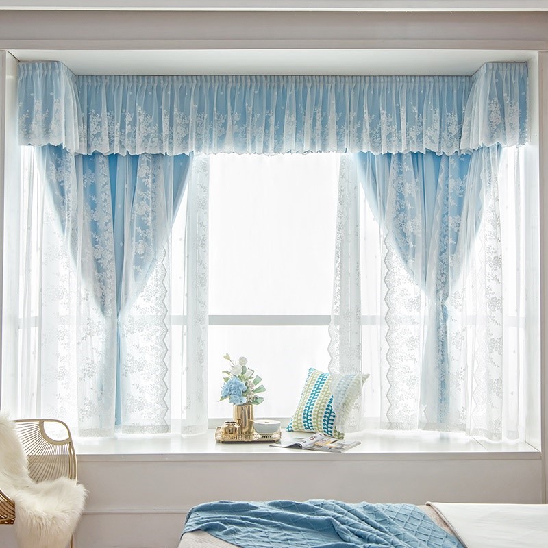 窗帘幔子款式2021年新款自带帘头窗帘上的围幔子平幔流苏幔头中式