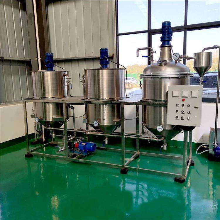 榨油坊用小型精炼机 花生菜籽油炼油机设备 一级食用油过滤机