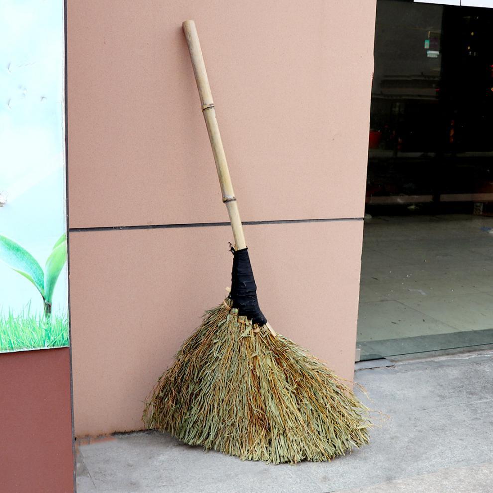大扫帚大竹扫把物业清洁环卫扫工手工金枝工地加宽无叶黑皮苕帚