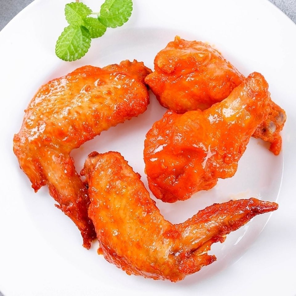 奥尔良对翅烤翅半成品油炸小吃炸鸡翅根冷冻鸡琵琶腿腌制翅中500g