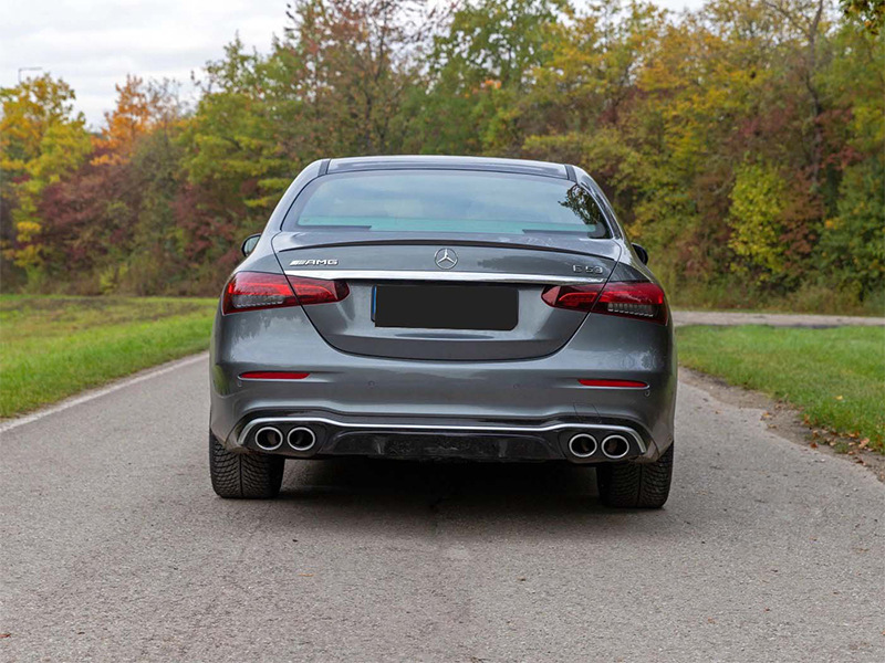 适用于16-21款奔驰e级w213改装新款e53 amg后唇尾喉e300le200扰流