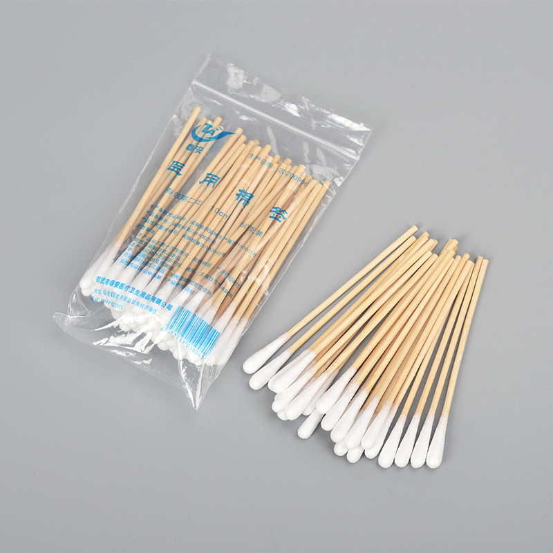厂家批发15cm25支装一次性棉棒 单头竹制棉签棒 多种规格棉签批发