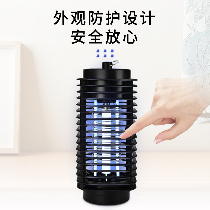 Amazon Cross-Border Household Indoor Mosquito-Repelling Lamp Mother-Child Mute Physical Mosquito Killing Lamp Outdoor Electric Shock Mosquito Killer Battery Racket