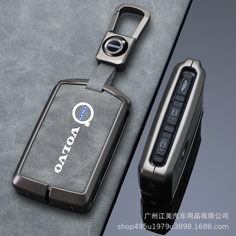 沃尔沃钥匙套xc60汽车用品s90专用s60改装xc90装饰xc40壳s60l扣包