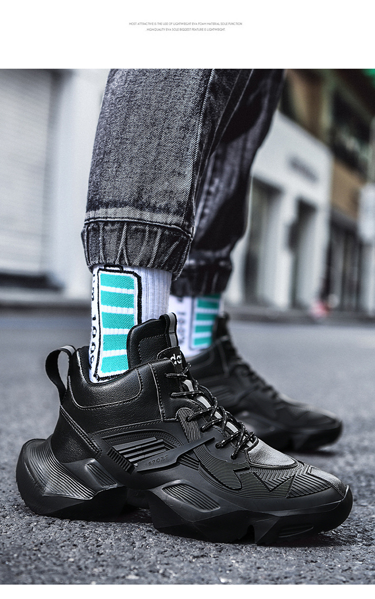 高帮org同款d老爹机甲鞋 跨境大码男鞋一件代发学生青年休闲运动