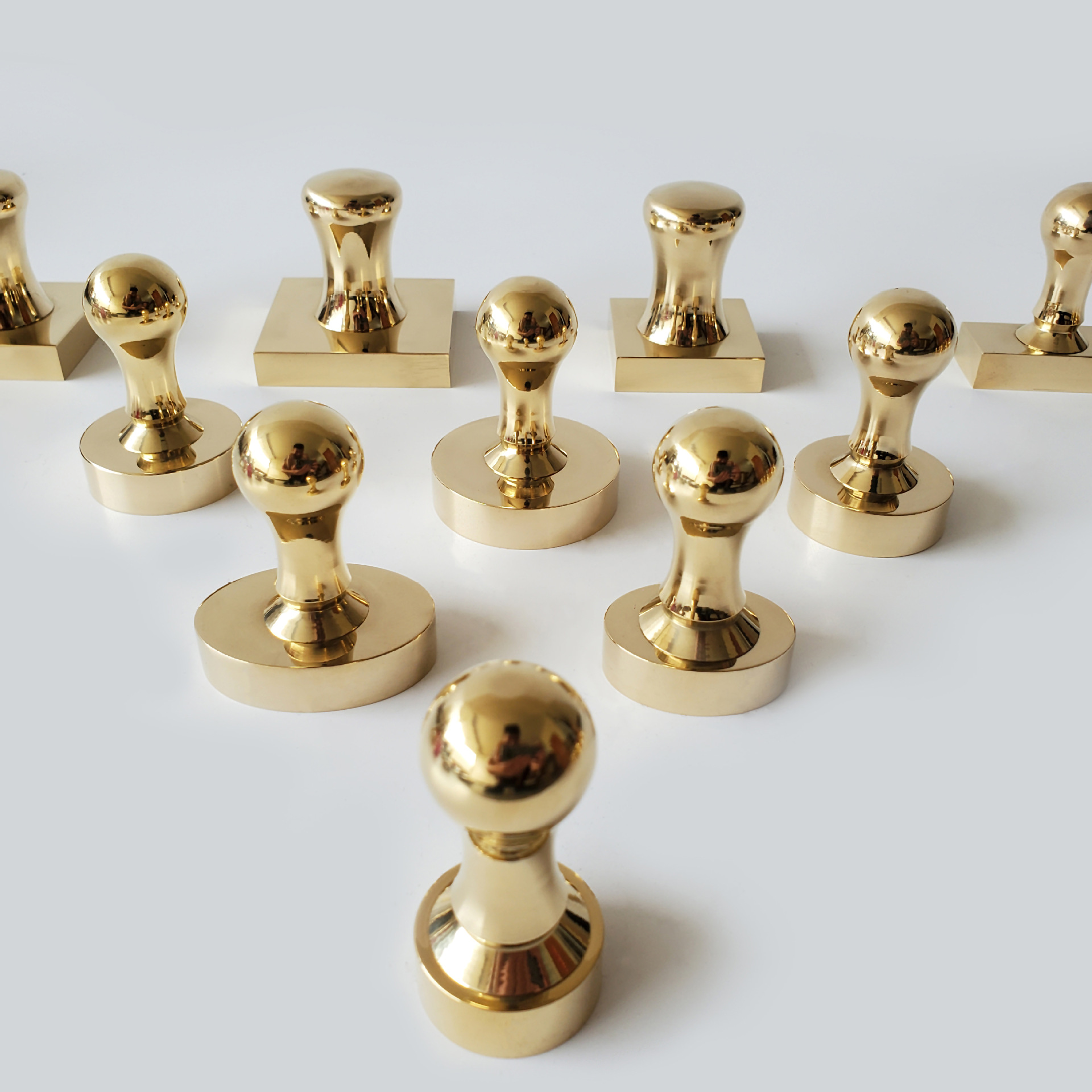 金属外壳印章材料 24k镀金印章材料批发 可装芯片签名印章